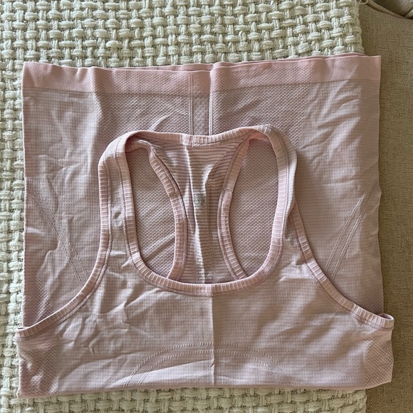 Lululemon Baby Pink Swiftly Racerback Tank Top, size 8 - Picture 2 of 4